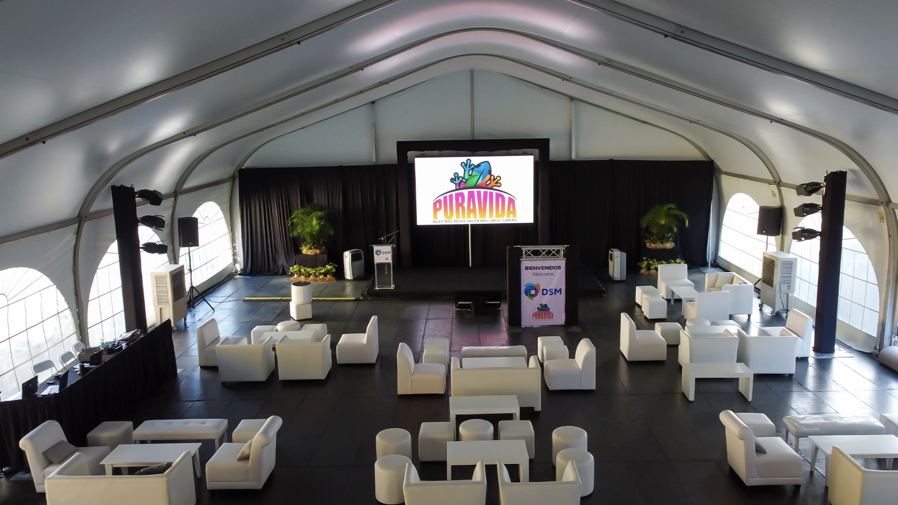 Interior de Carpa - JM Eventos Costa Rica